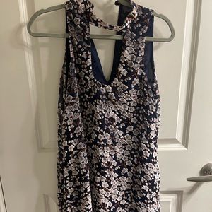 Magnolia velvet floral mini dress